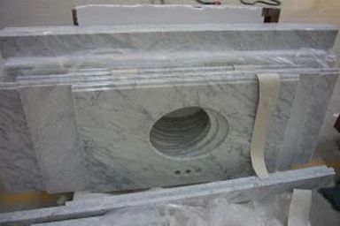 Carrara bijeli mramor Vanitytop Fabrication