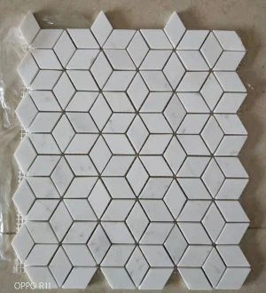 Mozaična arhitektura mozaika od bijelog mramora