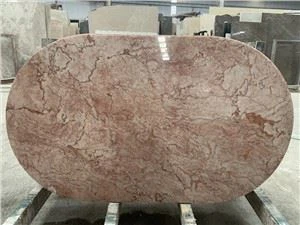 Kineski blagovaonski stol od mramora od crvenog krema