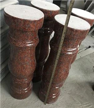 Crveni granit Baluster ograda sklop